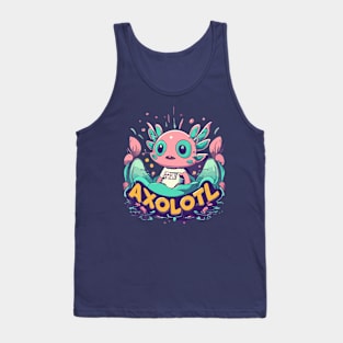 Axolotl design Tank Top